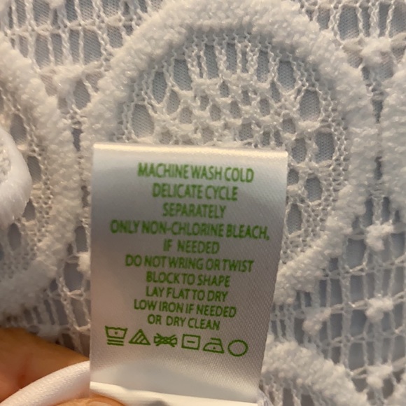 NWT Lilly Pulitzer white lace Zelle dress 6. - Picture 7 of 8